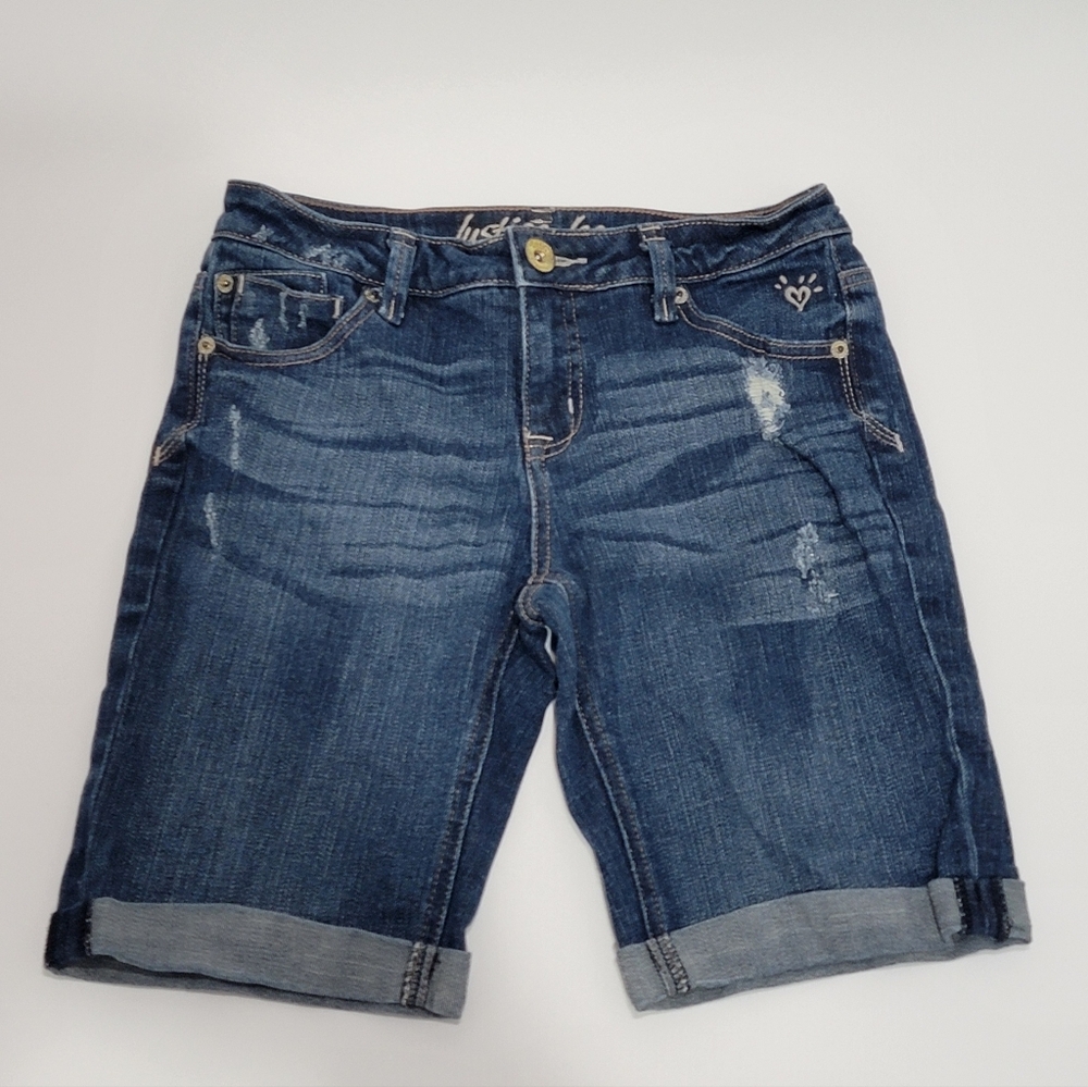 Girls Justice Bermuda Jean Shorts Size 12 New without tags!